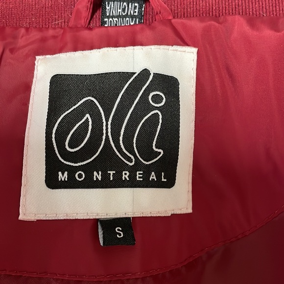 Oli Montreal Deep Red bright puffer coat - Picture 5 of 6